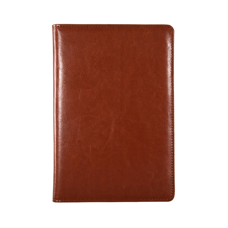 WZJZ0101 PU Leather Thickened Notebook, Specification: A5(Brown)