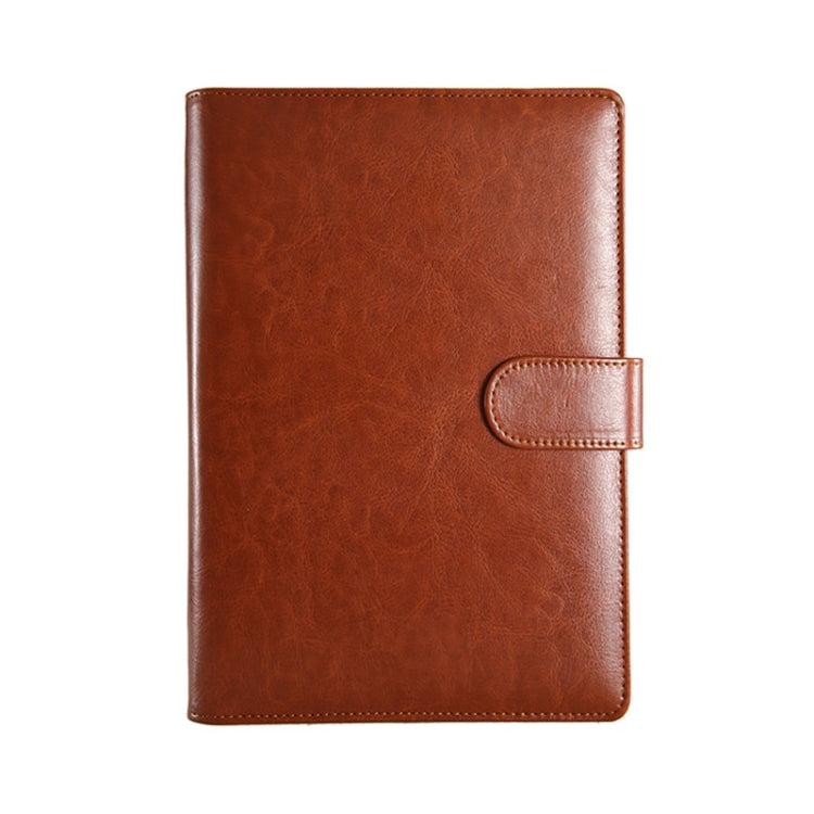 WZJZ0101 PU Leather Thickened Notebook, Specification: A5(Brown with Buckle)