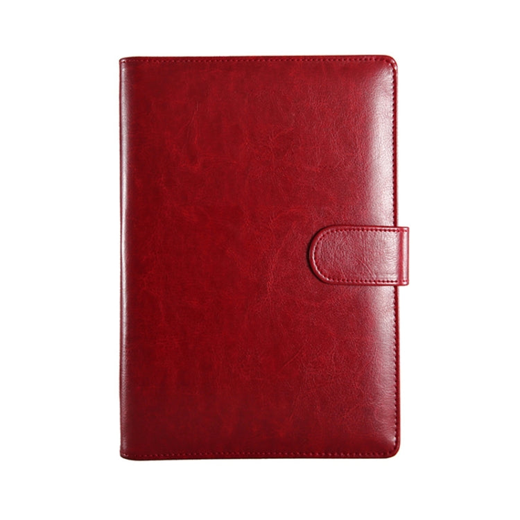 WZJZ0101 PU Leather Thickened Notebook, Specification: A5(Wine Red with Buckle)
