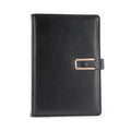 WZJZ0101 PU Leather Thickened Notebook, Specification: A5(Black Metal Buckle)