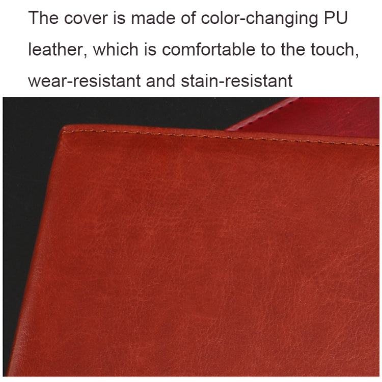 WZJZ0101 PU Leather Thickened Notebook, Specification: A5(Black with Buckle)