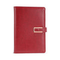 WZJZ0101 PU Leather Thickened Notebook, Specification: B5(Wine Red Metal Buckle)
