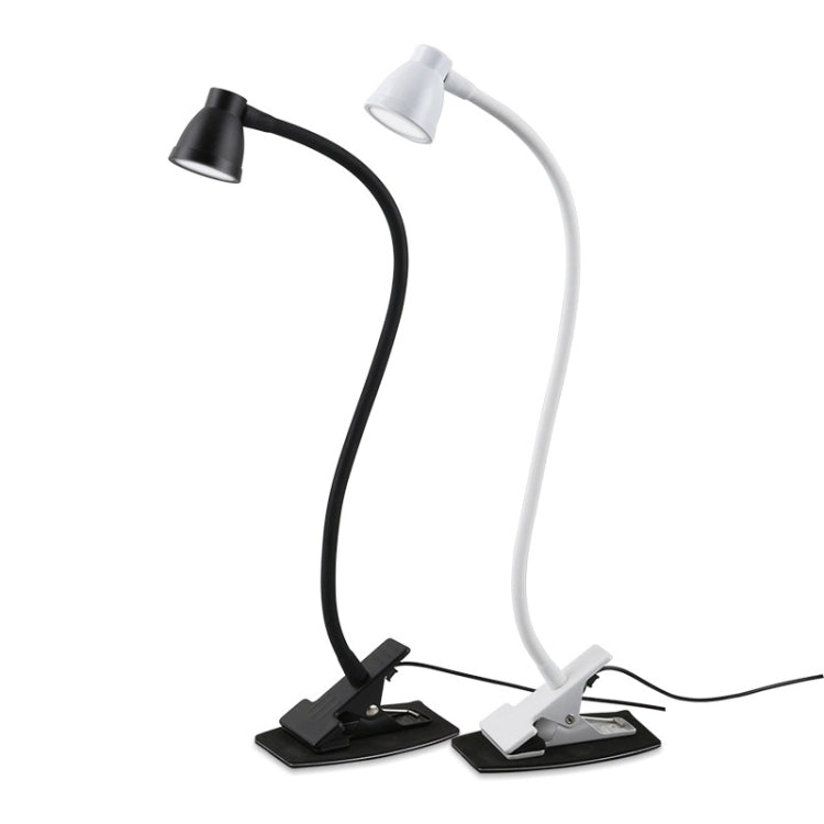 668A001 USB 360 Degree Bend Hose Desk Lamp, Spec: Black Two-speed Dimming