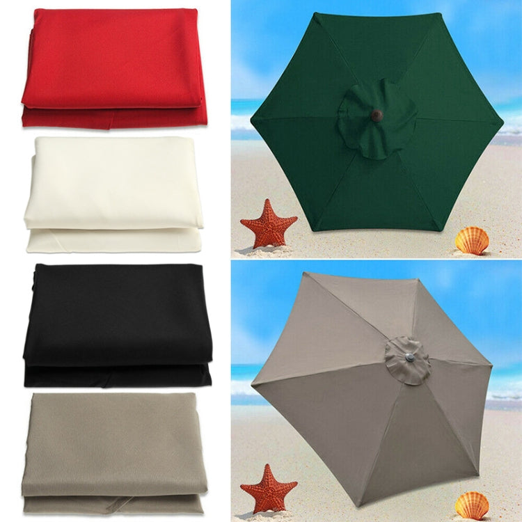Polyester Parasol Replacement Cloth Round Garden Umbrella Cover, Size: Diameter 3m 6 Ribs(Big Red)