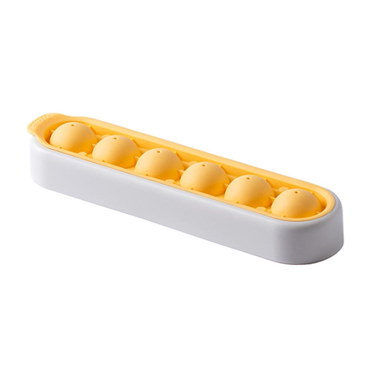 Homemade Quick Frozen Ice Cube Storage Silicone Mold(Gray Yellow)