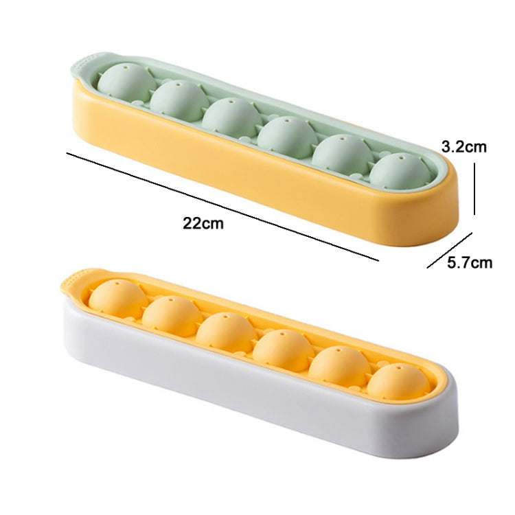 Homemade Quick Frozen Ice Cube Storage Silicone Mold(Yellow Green)