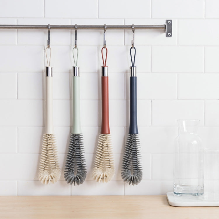 Nylon Hair Long Handle Water Cup Cleaning Brush(Midnight Blue)