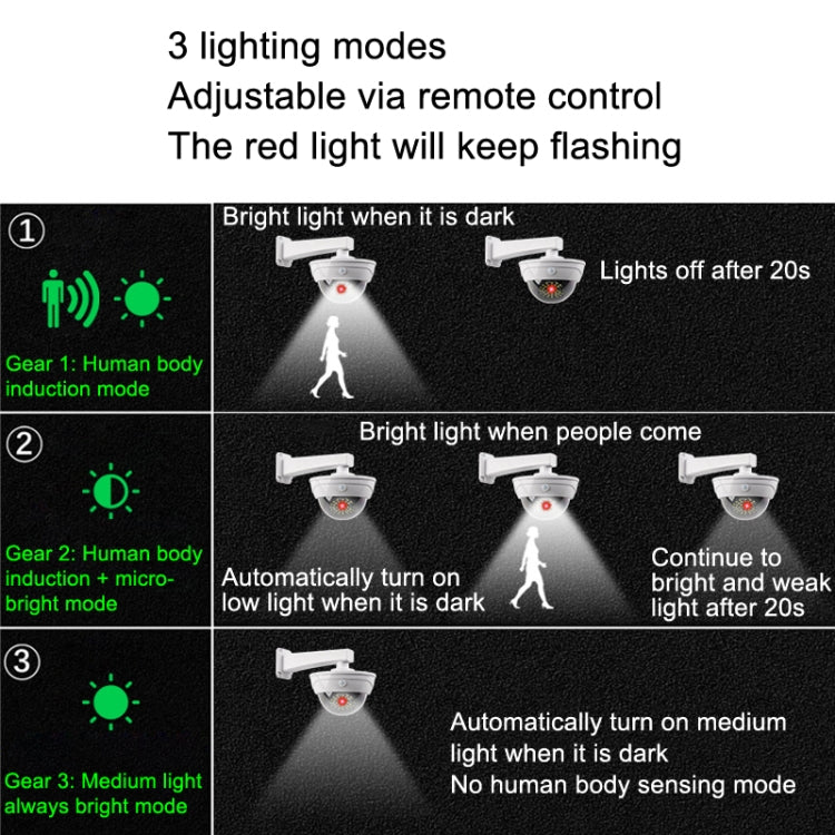Solar Simulation Camera Monitoring Light Human Body Induction Wall Light(TY11302 SMD)
