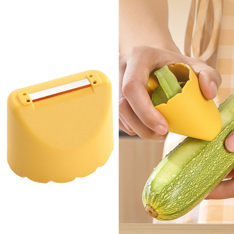 Kitchen Splash Resistant Stainless Steel Home Fruit Peeler(Lemon Yellow)