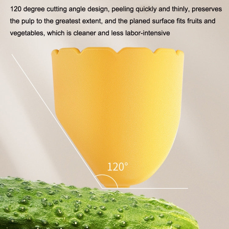 Kitchen Splash Resistant Stainless Steel Home Fruit Peeler(Apple Green)