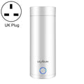 UGASUN Travel Portable Mini Electric Heated Water Cup, Color: UK Plug (White)
