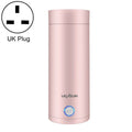 UGASUN Travel Portable Mini Electric Heated Water Cup, Color: UK Plug (Pink)