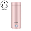 UGASUN Travel Portable Mini Electric Heated Water Cup, Color: US Plug (Pink)