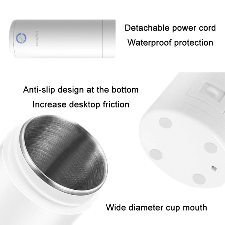 UGASUN Travel Portable Mini Electric Heated Water Cup, Color: US Plug (Pink)
