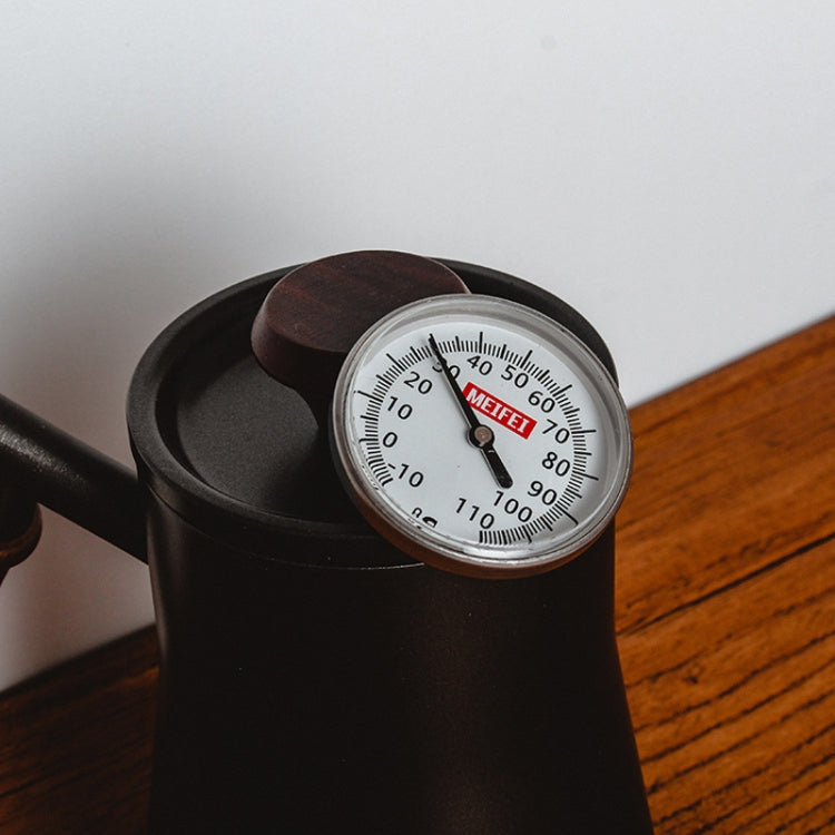 Stainless Steel Hand-brewed Coffee Large Screen Can be Hung Thermometer, Style: Big Plate Silver
