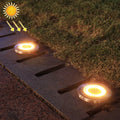 2 PCS 20LEDs Outdoor Waterproof Solar Garden Light Lawn Buried Light(Yellow Light)