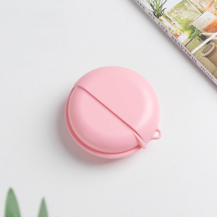 Desktop Portable Storage Box Headset Drug Round Storage Box(Pink)