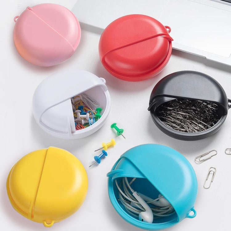 Desktop Portable Storage Box Headset Drug Round Storage Box(Red)