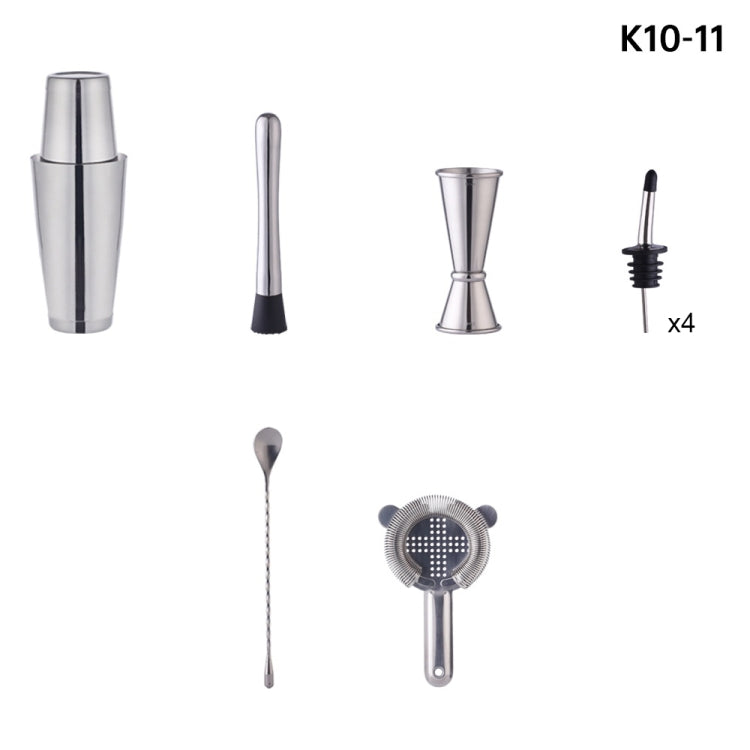 Bamboo and Wood Rack Bartending Tool Set, Spec: K10-11