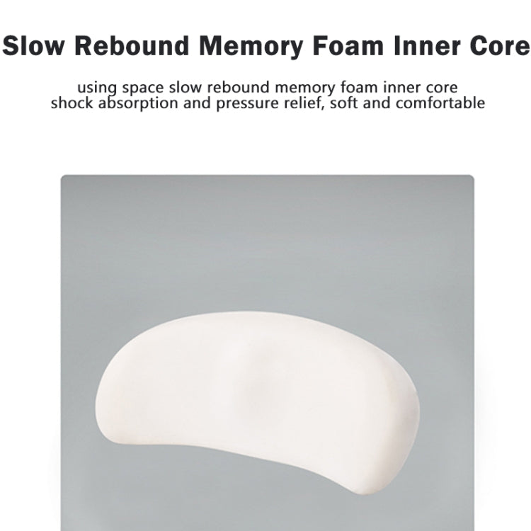 Memory Foam Car Lumbar Cushion Driving Seat Cushion(Gray)