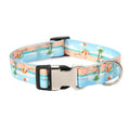 Pet Ethnic Style Polyester Cotton Print Pattern Collar, Size: XL: 2.5x43-71cm(Summer Beach)