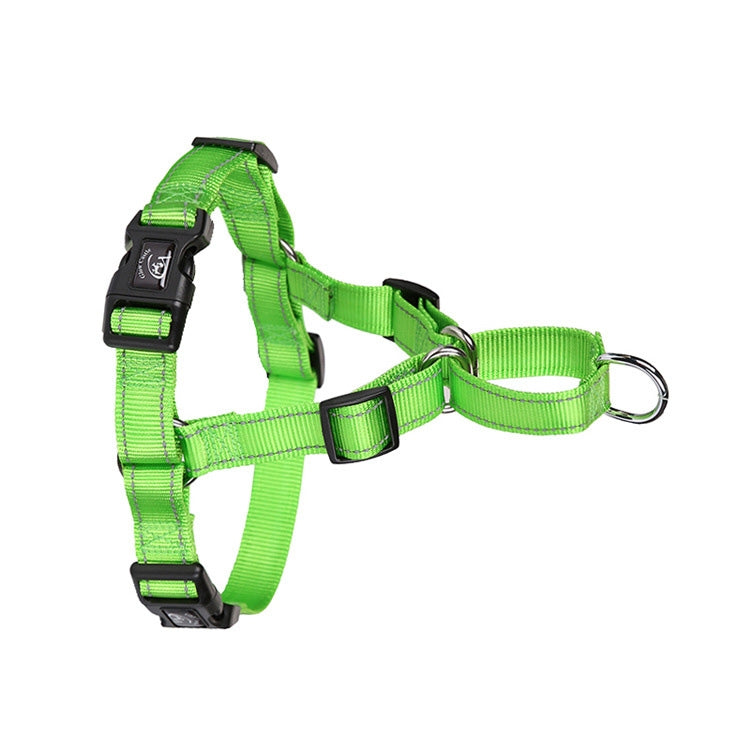 Glow Castle Pet Reflective Nylon Prevent Running Wild Chest Strap, Size: S(Grass Green)