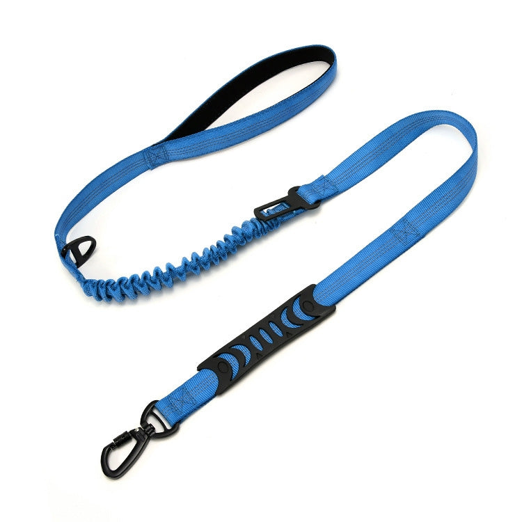 Elastic Reflective Car Dual-purpose Dog Leash(Dark Blue)