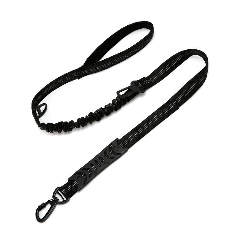 Elastic Reflective Car Dual-purpose Dog Leash(Black)