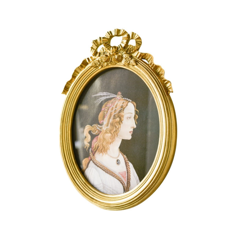 Retro Imitation Wood Home Decor Photo Frames, Spec: Bow Round Box
