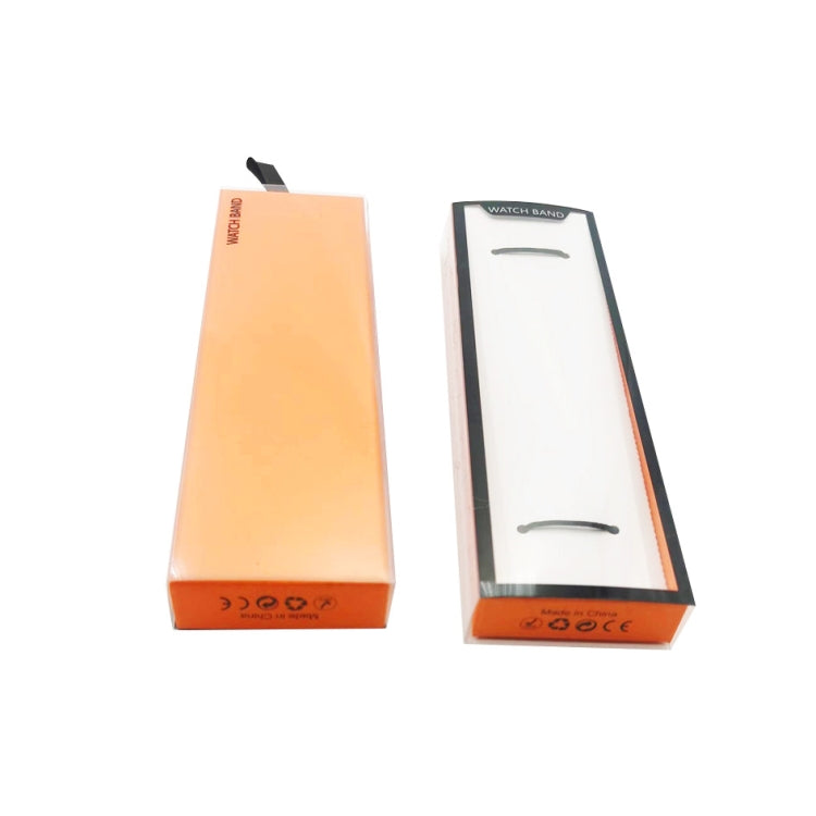 5 PCS Universal Watch Strap Box Gift Box,Style: Long Type Orange Black