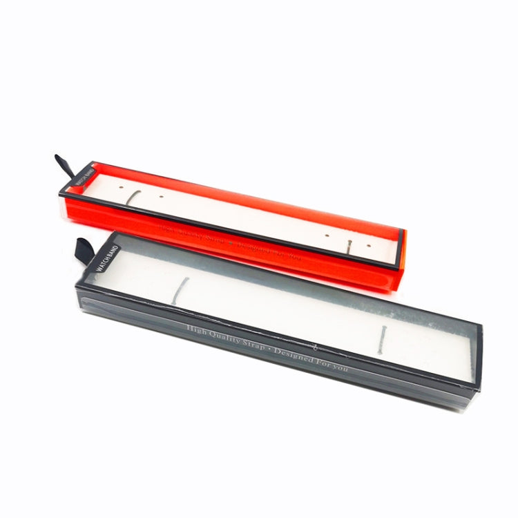 5 PCS Universal Watch Strap Box Gift Box,Style: Short Type Orange Black