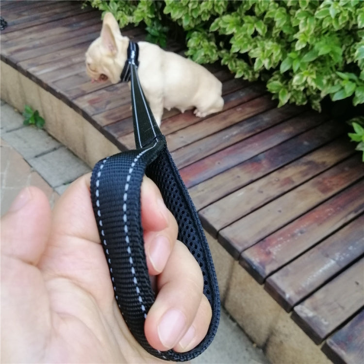 Glow Castle Soft Handle Reflective Adjustable Length Dogs Traction Rope(Black)