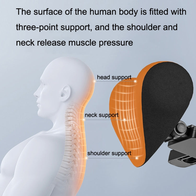 A09 Car Seat Headrest Memory Foam Comfortable Neck Pillow, Style: With Stand  (Blue)