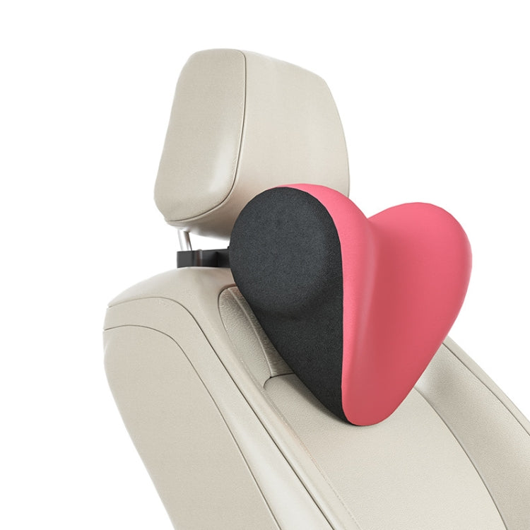 A09 Car Seat Headrest Memory Foam Comfortable Neck Pillow, Style: Without Stand (Pink)