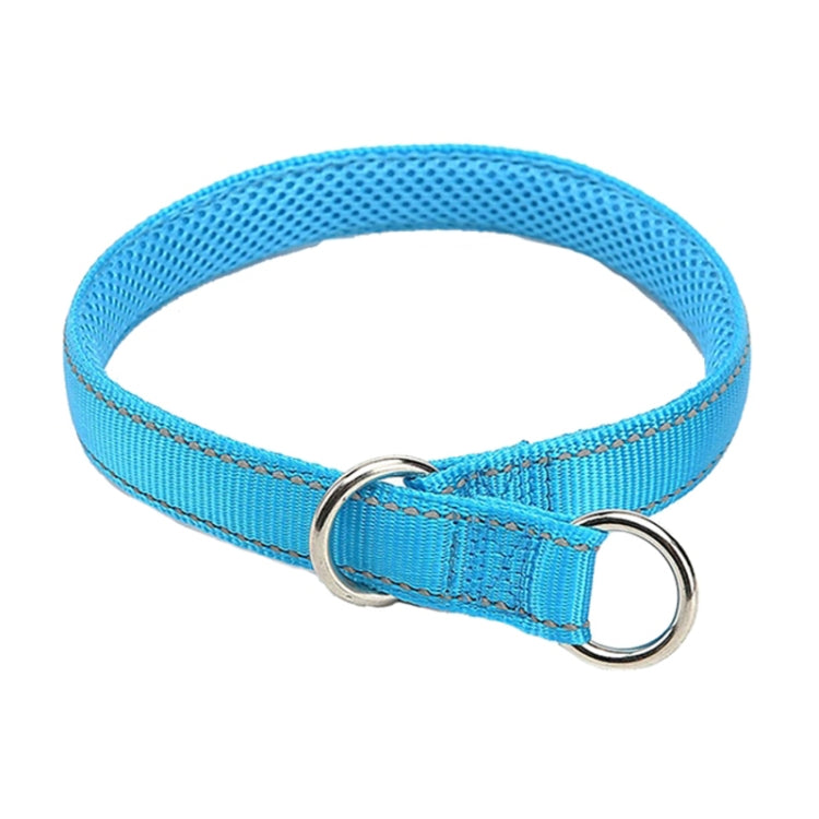 Nylon Reflective Filament P Chain Adjustable Size Collar(Sky Blue)