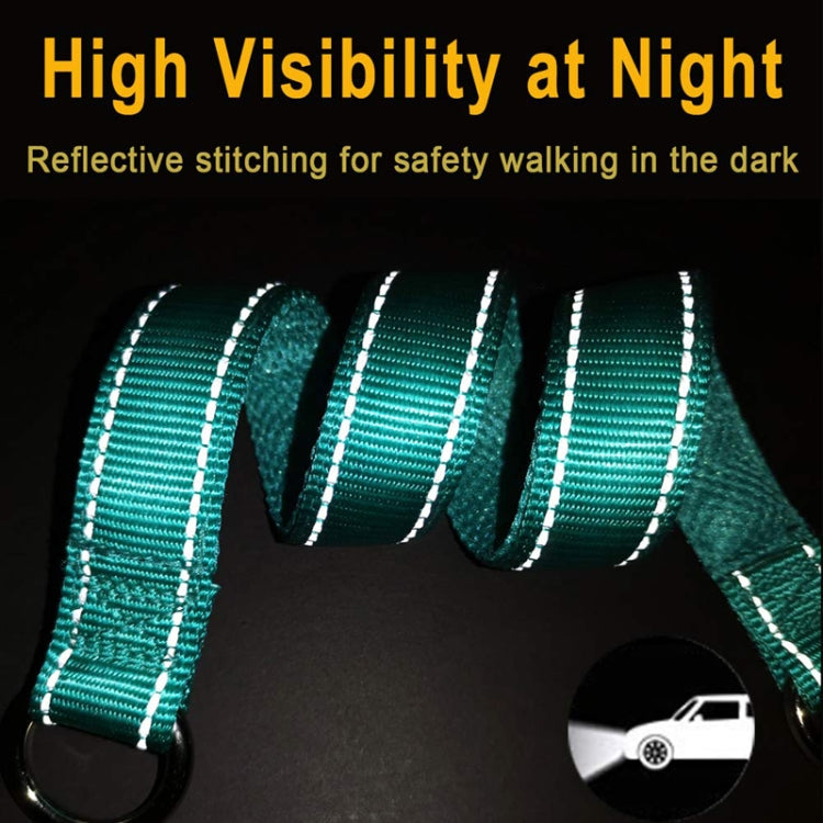 Nylon Reflective Filament P Chain Adjustable Size Collar(Black)