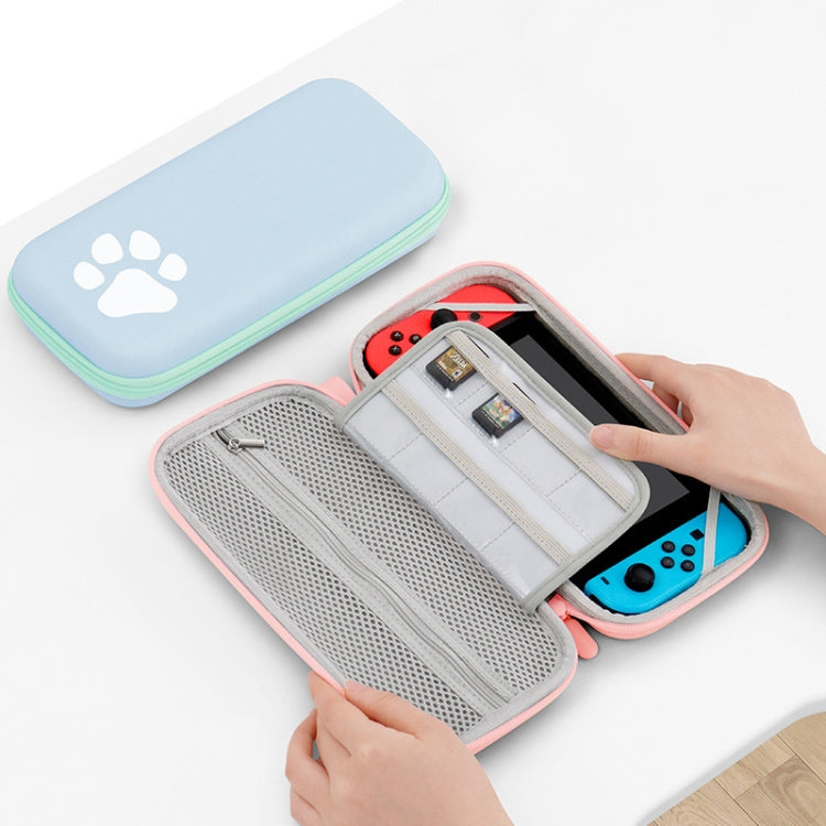 Baona BN-F005 Cat Paw Pattern Cconsole Storage Bag For Switch (Green)