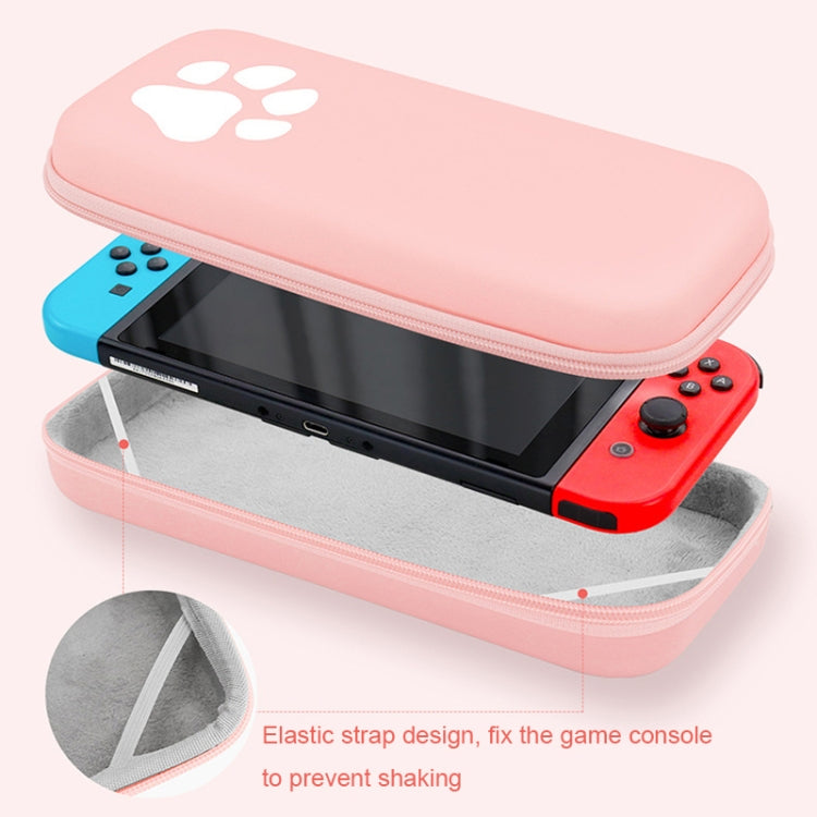 Baona BN-F005 Cat Paw Pattern Cconsole Storage Bag For Switch (Green)