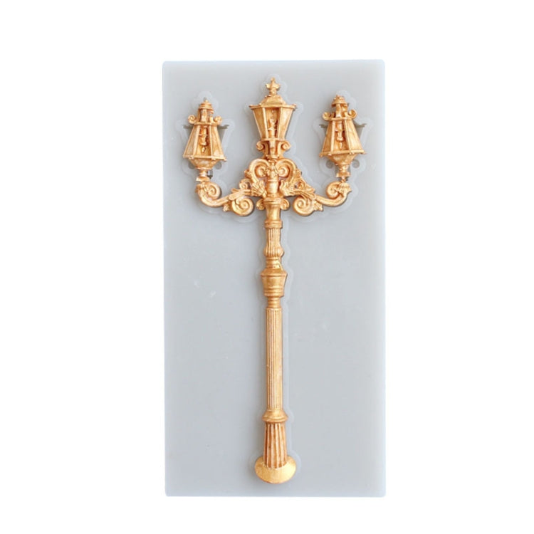 Retro Street Lamp Chocolate Clay Silicone Mold