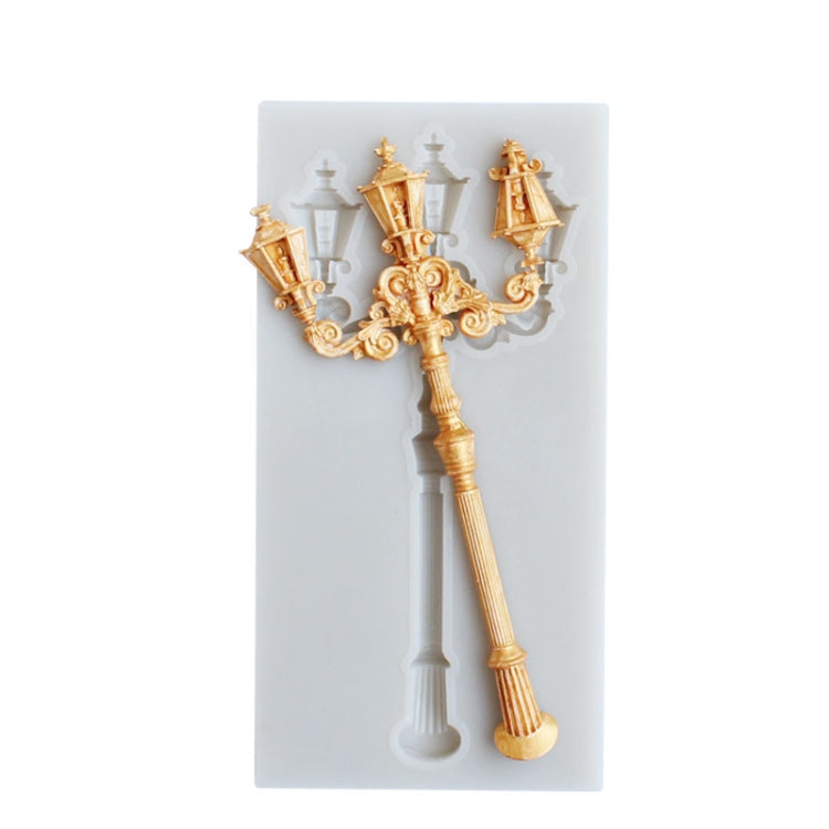 Retro Street Lamp Chocolate Clay Silicone Mold