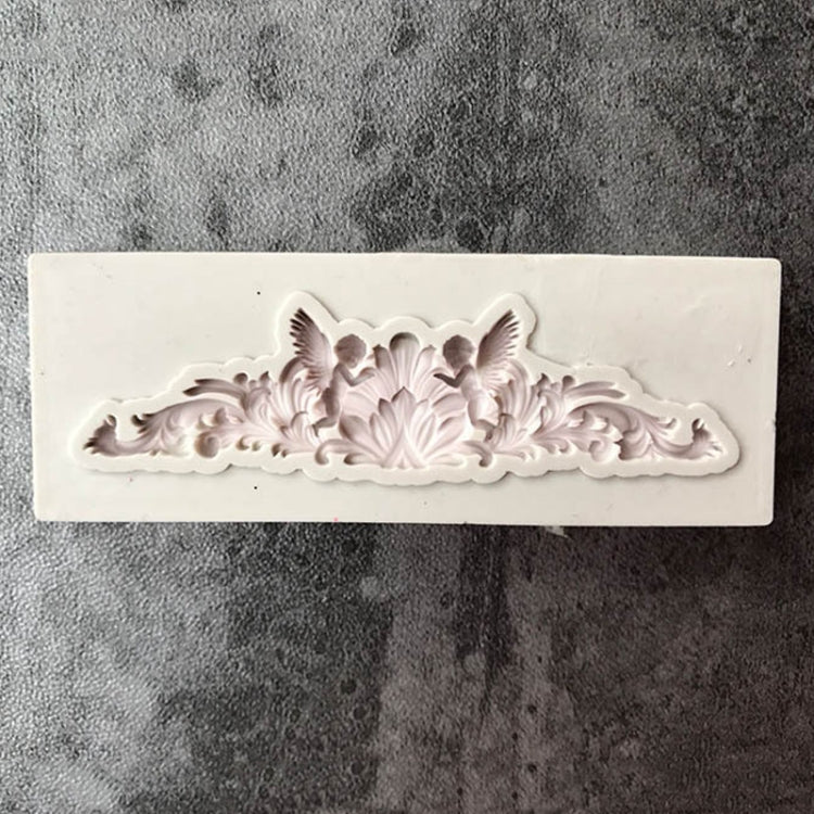 5 PCS Relief Fondant Cake Silicone Mold DIY Chocolate Mold,Style: D214