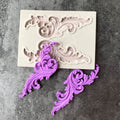 5 PCS Relief Fondant Cake Silicone Mold DIY Chocolate Mold,Style: D215