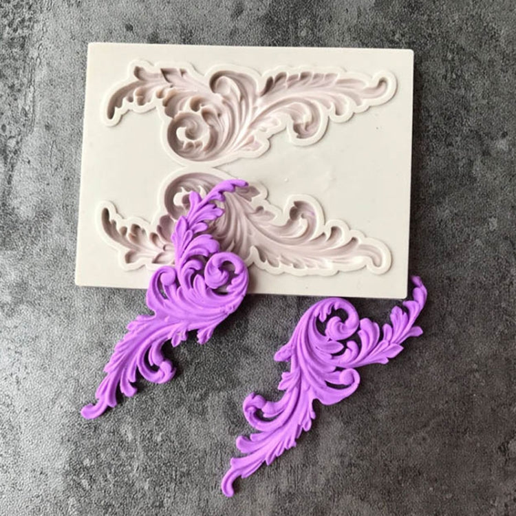 5 PCS Relief Fondant Cake Silicone Mold DIY Chocolate Mold,Style: D215