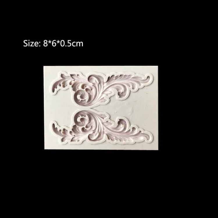 5 PCS Relief Fondant Cake Silicone Mold DIY Chocolate Mold,Style: D215