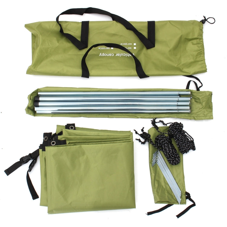 Outdoor Picnic Camping Tent On The Side Of The Car Vehicle Rain-proof Sunshade Canopy 300x150cm(Khaki)