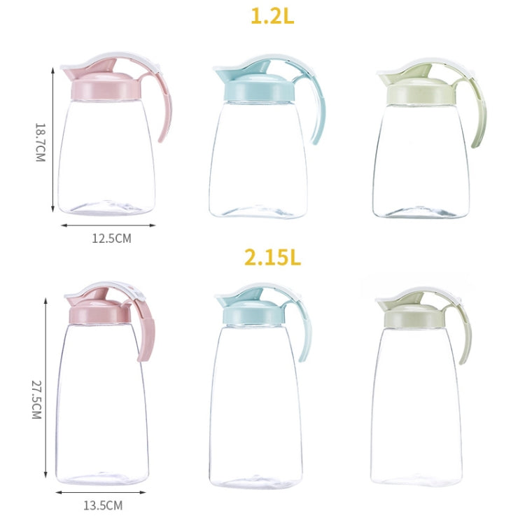 Explosion-proof Heat-resistant Cold Kettle Juice Jug Herbal Teapot, Capacity: 2.15L (Pink)