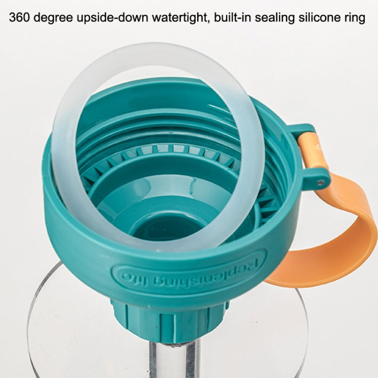 Portable High Temperature Resistant Tea Leaking Plastic Cup, Capacity: 550ml(Purple Yellow)