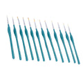 12 In 1 Triangle Pole Nylon Wool Hook Line Pen Set(Blue)