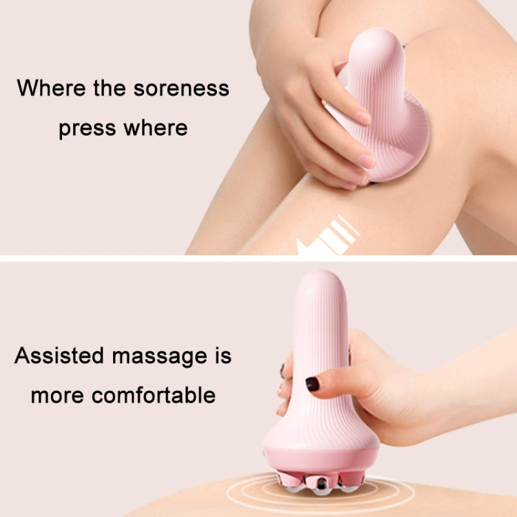 Inner Leg Exercise Muscle Relaxation Abdominal Shaping Roller Massager, Color: Pink Steel Ball Box