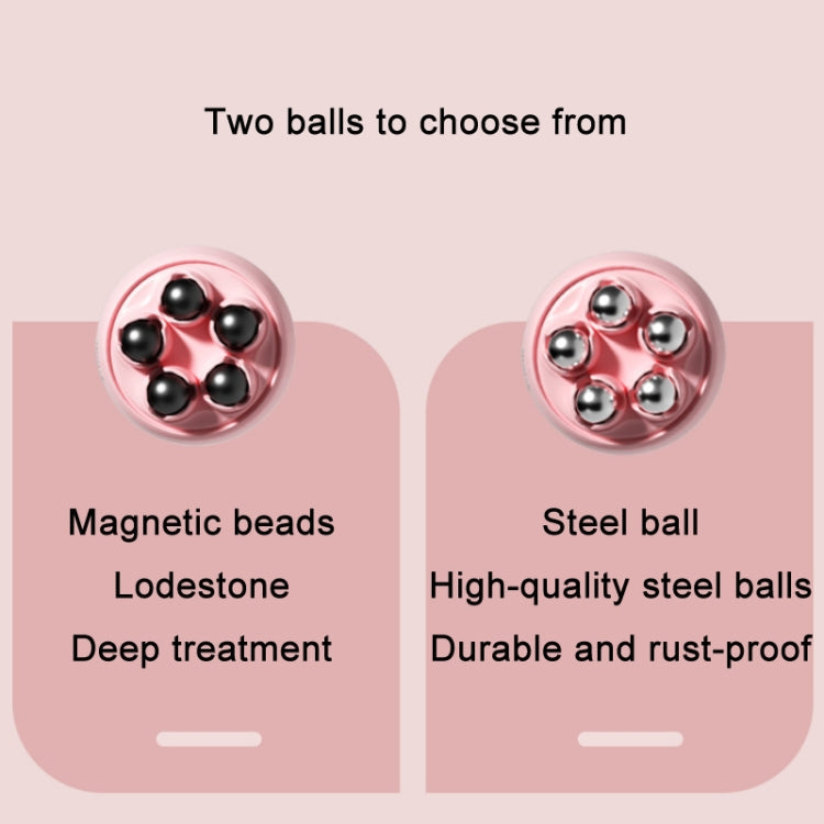 Inner Leg Exercise Muscle Relaxation Abdominal Shaping Roller Massager, Color: Pink Magnetic Ball Box